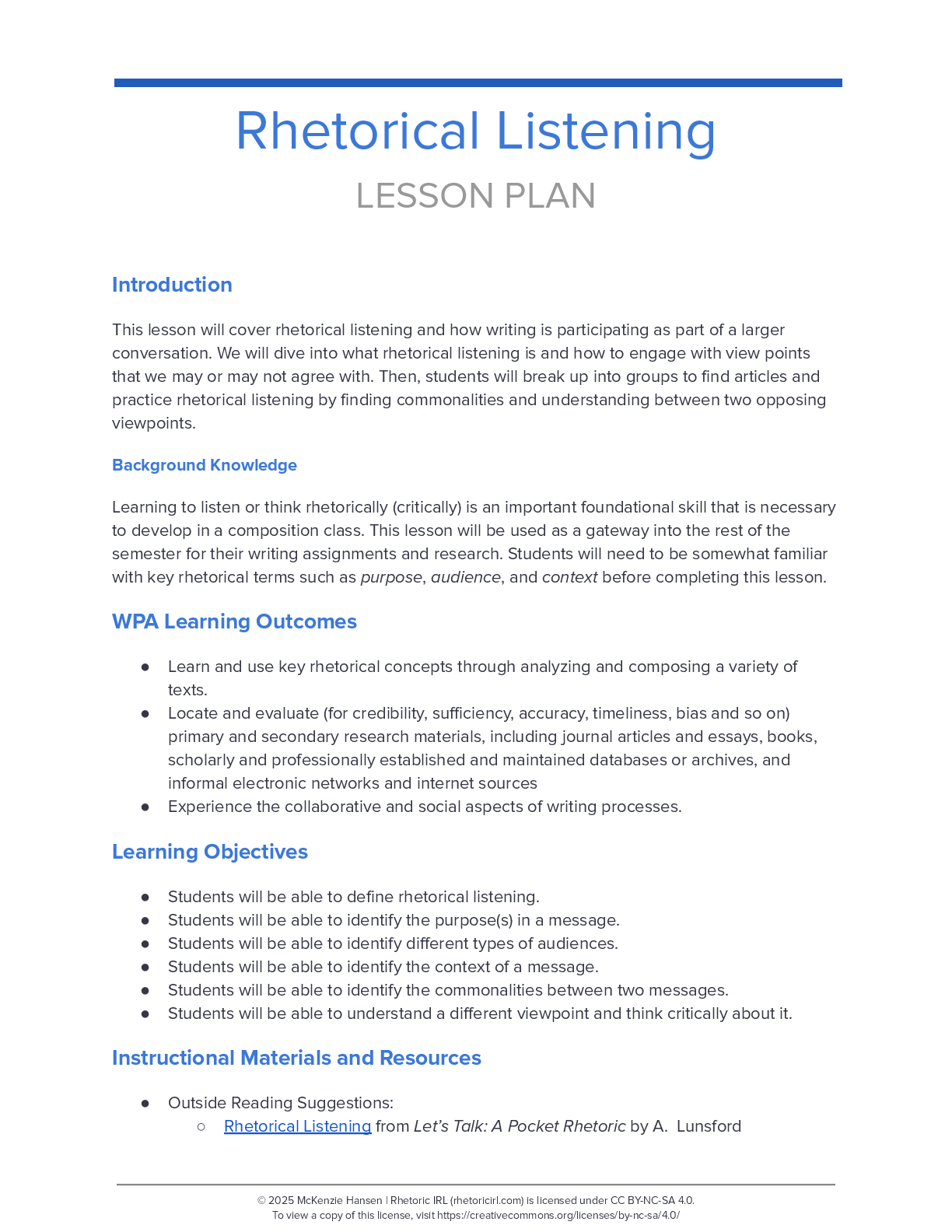 Rhetorical Listening thumbnail