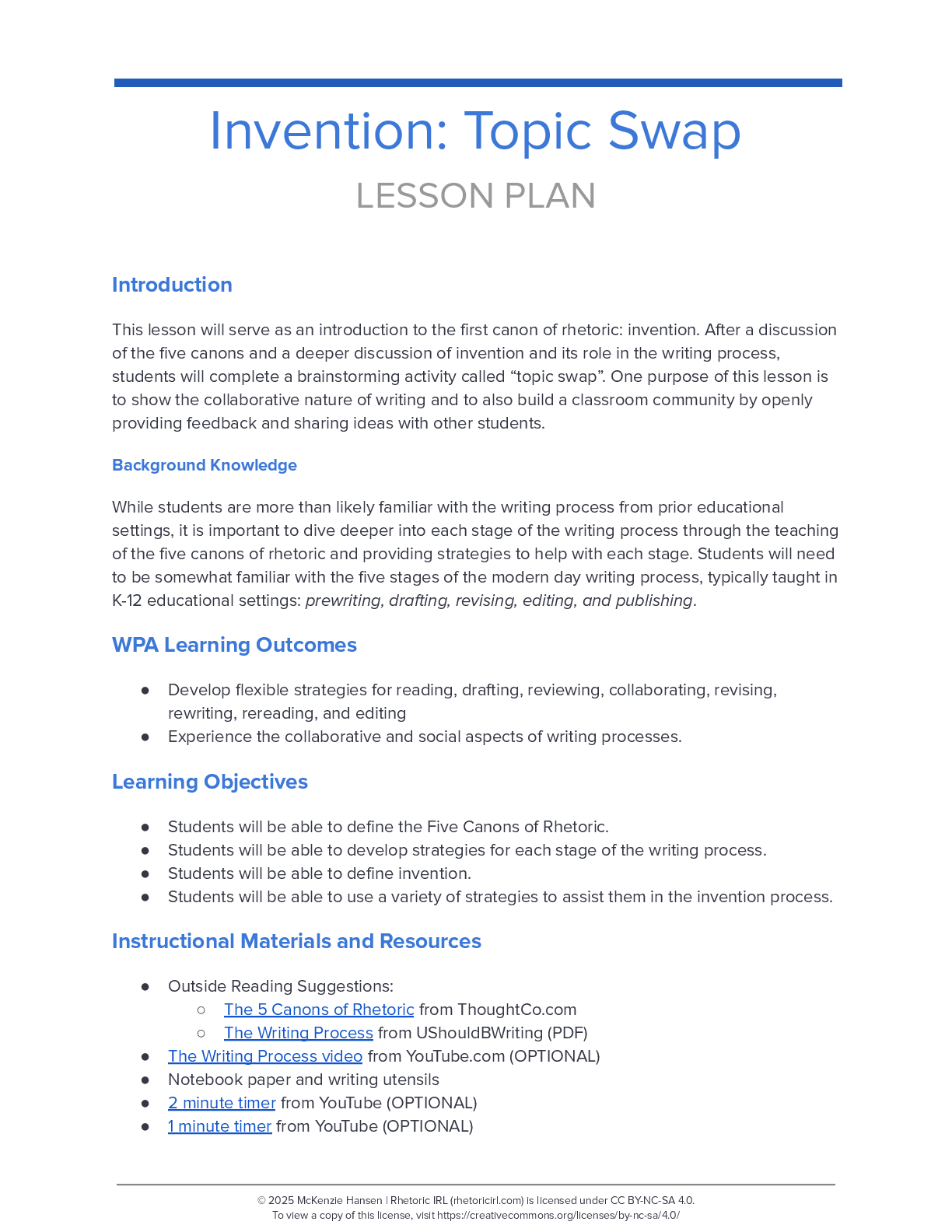 Invention: Topic Swap thumbnail