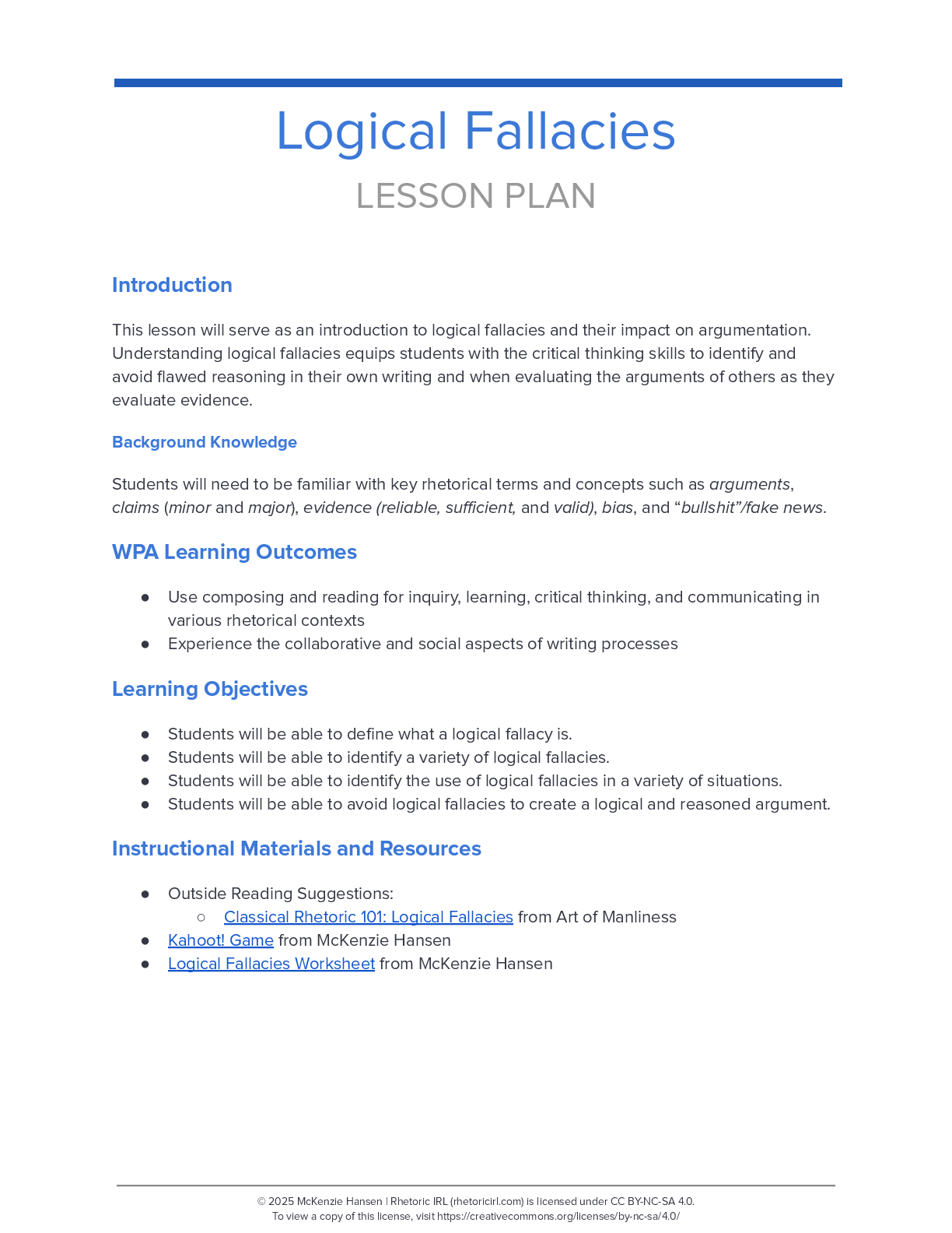 Logical Fallacies thumbnail