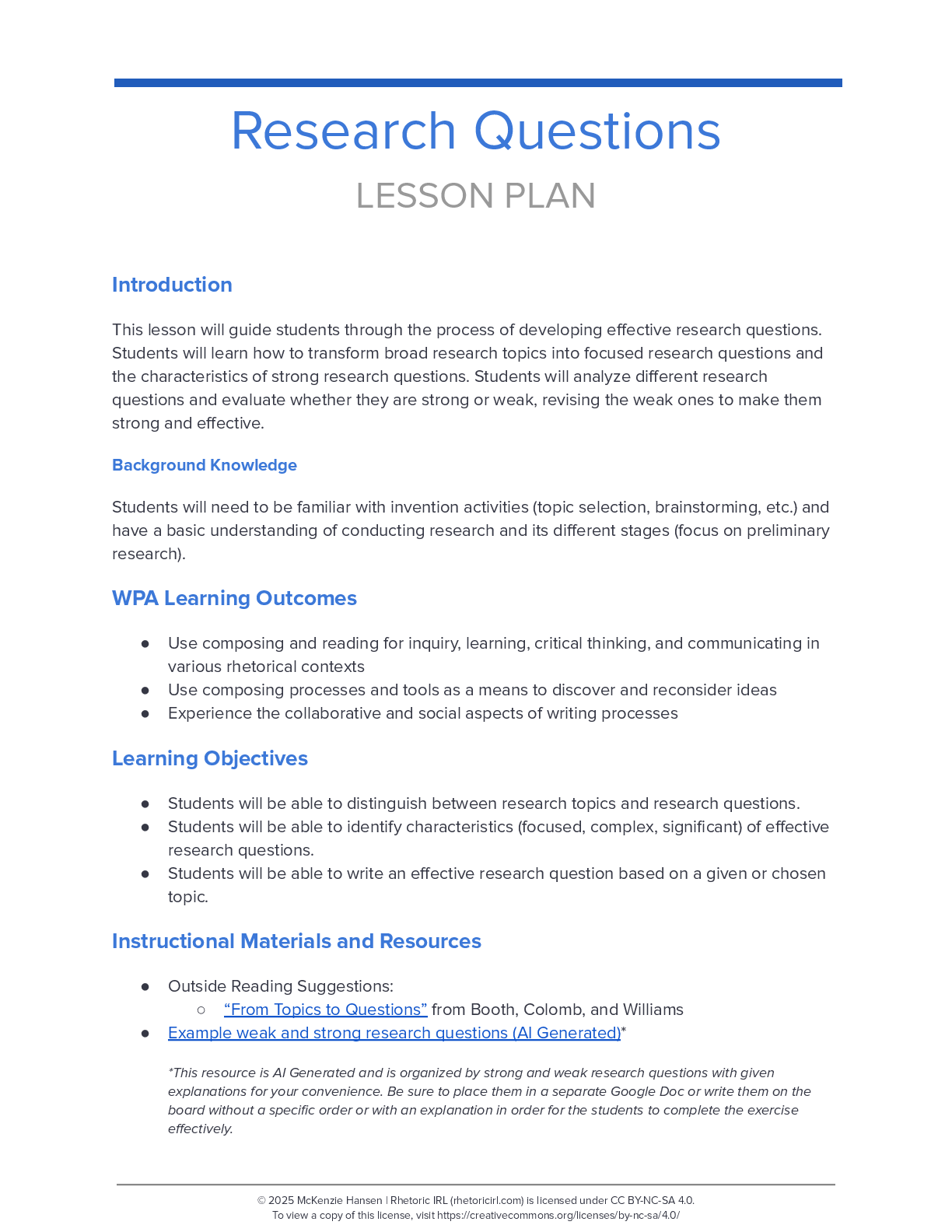 Research Questions thumbnail