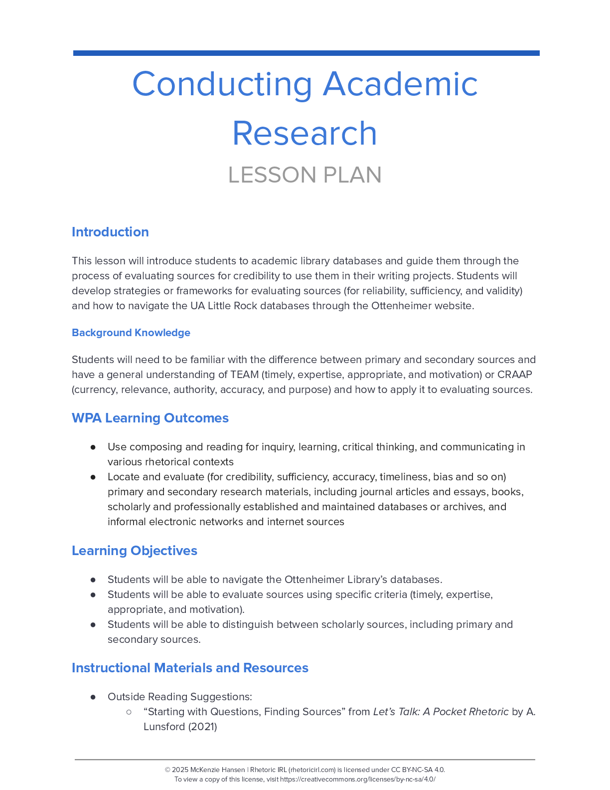 Conducting Academic Research thumbnail