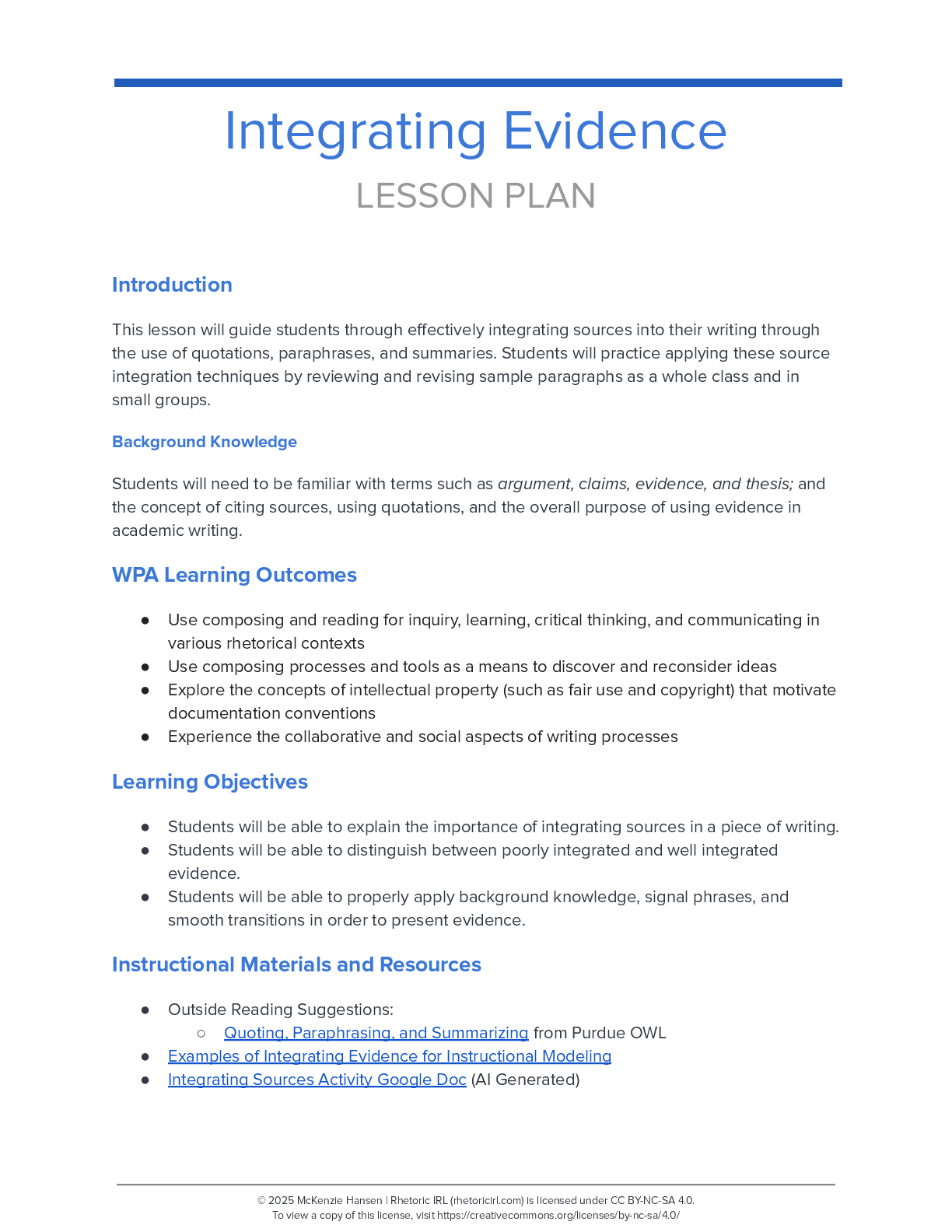 Integrating Evidence thumbnail