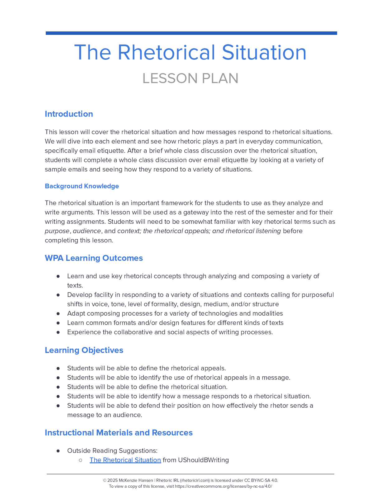 The Rhetorical Situation thumbnail