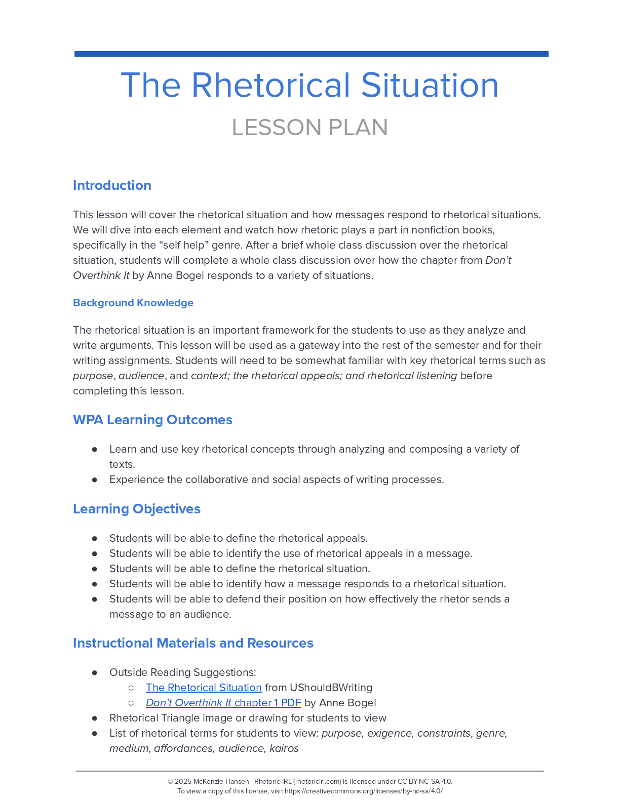 The Rhetorical Situation thumbnail